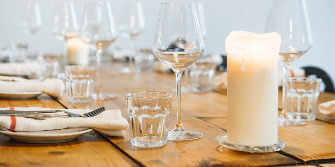 Set table at Carousel