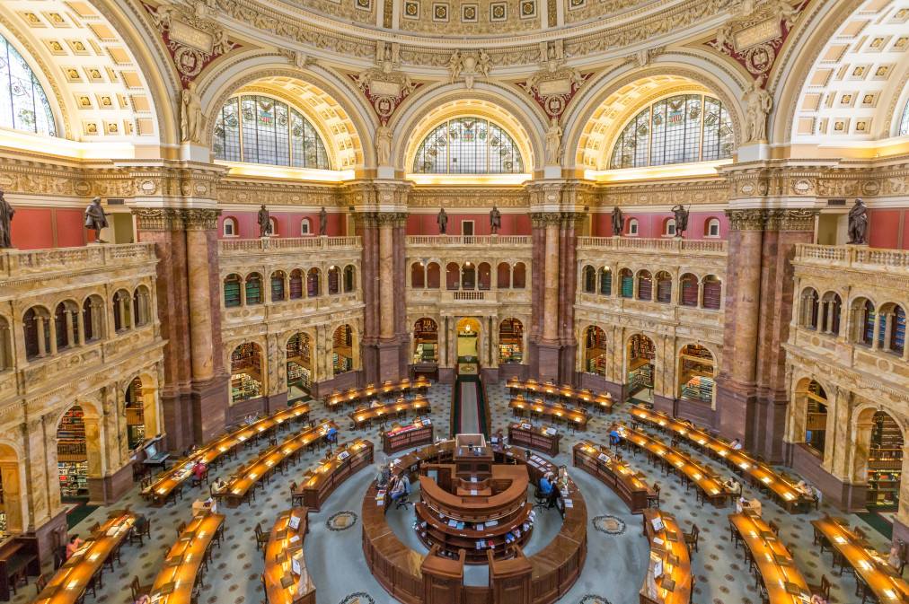 Reading Room Of The Library Of Congress Jefferson Building