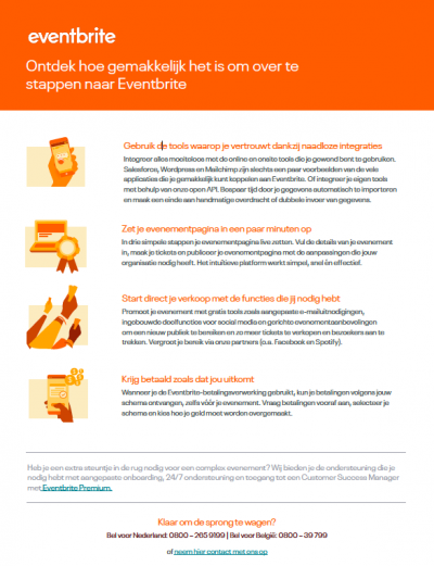 overstappen eventbrite