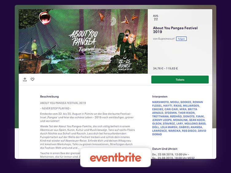 Veranstaltung auf Eventbrite eintragen