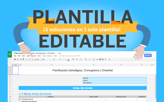 Plantilla Editable De Planificacion Estrategica Cronograma Y Checklist Eventbrite Argentina Blog