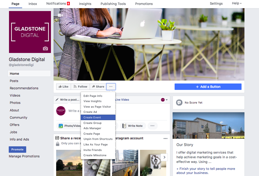 Create An Event From A Facebook Business Page 