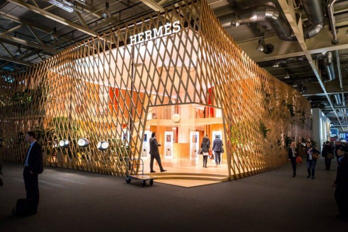 textured exhibition stand