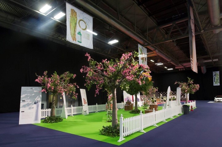 garden themed exhibition stand design