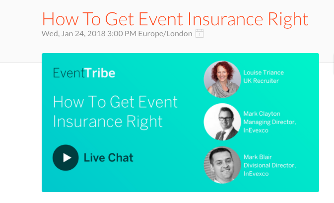 EventTribe Live Show: How to Get Event Insurance Right - Eventbrite UK